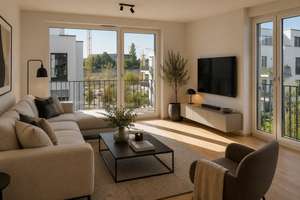  Top Lichtdurchflutete 3-Zimmer-Wohnung mit hochwertige Ausstattung, Einbauküche & TG-Stellplatz – Vilniusstraße 9, 80992 Moosach-Bahnhof, München – Vorschaubild 2