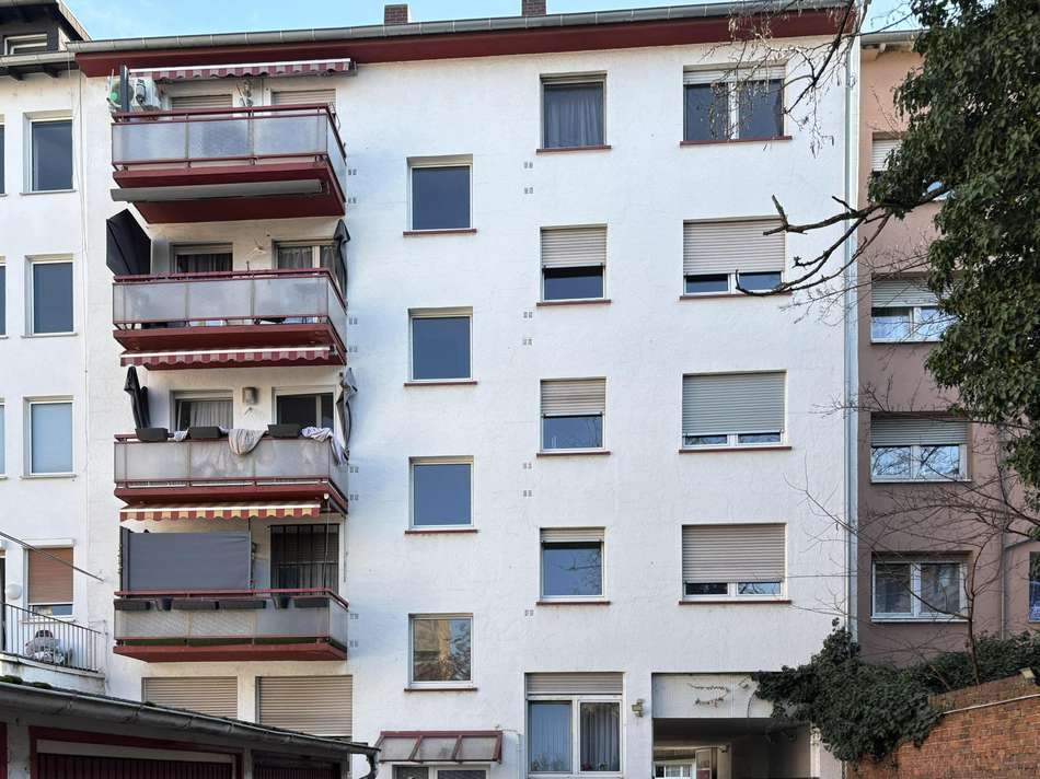 Blick auf die Hinterhausfassad