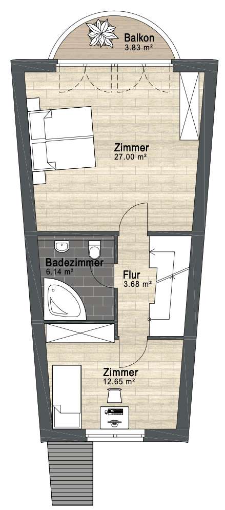 Grundriss Obergeschoss