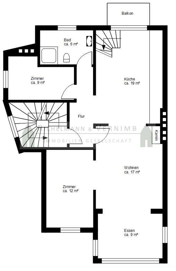 Grundriss Obergeschoss