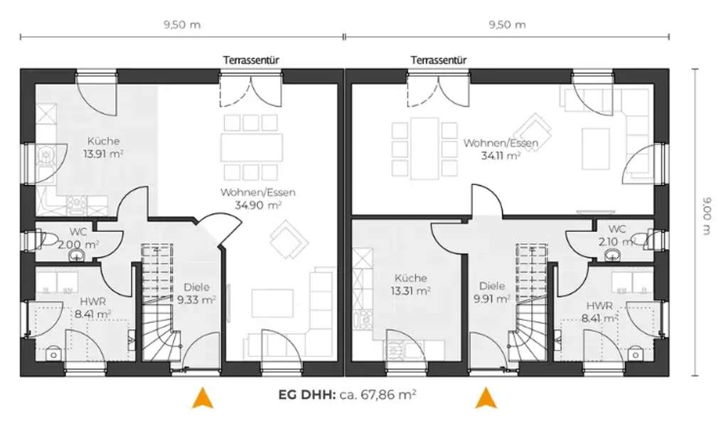 Immobilie in Velgast - Ein Zuhause, das mitdenkt: Für Freunde, Familie oder Investitionen - Doppelhaus von VIRTUS! - Bild 1