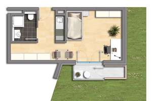 1-Zimmer Studentenwohnung nahe Uni Hohenheim – Steckfeldstraße 1, 70599 Steckfeld, Stuttgart – Vorschaubild 9