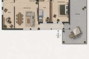 Großzügige 4-Zimmer-Wohnung mit 60m² Dachterrasse in Nürnberg – St. Johannis – Die vollständige Adresse der Immobilie erhältst du vom Anbieter., 90419 Bielingplatz, Nürnberg – Vorschaubild 12