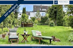 Familienfreundliche Doppelhaushälfte mit Wohlfühlgarten, Terrasse und Teich