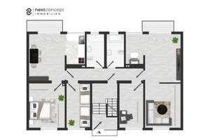 Besonderer Grundriss trifft auf Wohnqualität – stilvolle Wohnung mit Kamin &  zwei Balkone – Die vollständige Adresse der Immobilie erhältst du vom Anbieter., 40474 Stockum, Düsseldorf – Vorschaubild 14