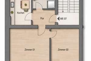 Schicke 2-Zimmer-Wohnung in Krefeld – Hülser Straße 54, 47803 Inrath/Kliedbruch, Krefeld – Vorschaubild 2