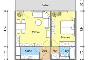 Moderne 2-Zimmer-Wohnung im Hochhaus mit großzügigem Balkon – Am Taubertsberg 4, 55122 Hartenberg-Münchfeld, Mainz – Vorschaubild 6