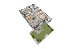 Attraktive 3 Zimmer-Wohnung im EG mit eigenem Garten