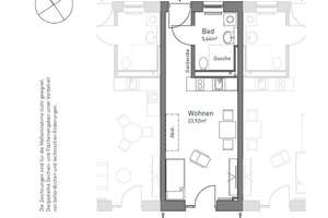 Stadtnah + grün! Freies Apartment mit Südwestbalkon + TG! – Die vollständige Adresse der Immobilie erhältst du vom Anbieter., 90461 Hasenbuck, Nürnberg – Vorschaubild 14