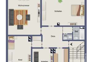 KUNZE: großzügige Wohnung mit Loggia und Kamin in Eilenriede-Nähe – Die vollständige Adresse der Immobilie erhältst du vom Anbieter., 30175 Zoo, Hannover – Vorschaubild 11
