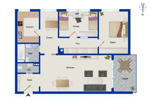 Heidelberg-Rohrbach: 3-Zimmer-Eigentumswohnung mit großer Loggia - bezugsfrei nach Absprache! – Die vollständige Adresse der Immobilie erhältst du vom Anbieter., 69126 Rohrbach, Heidelberg – Vorschaubild 14