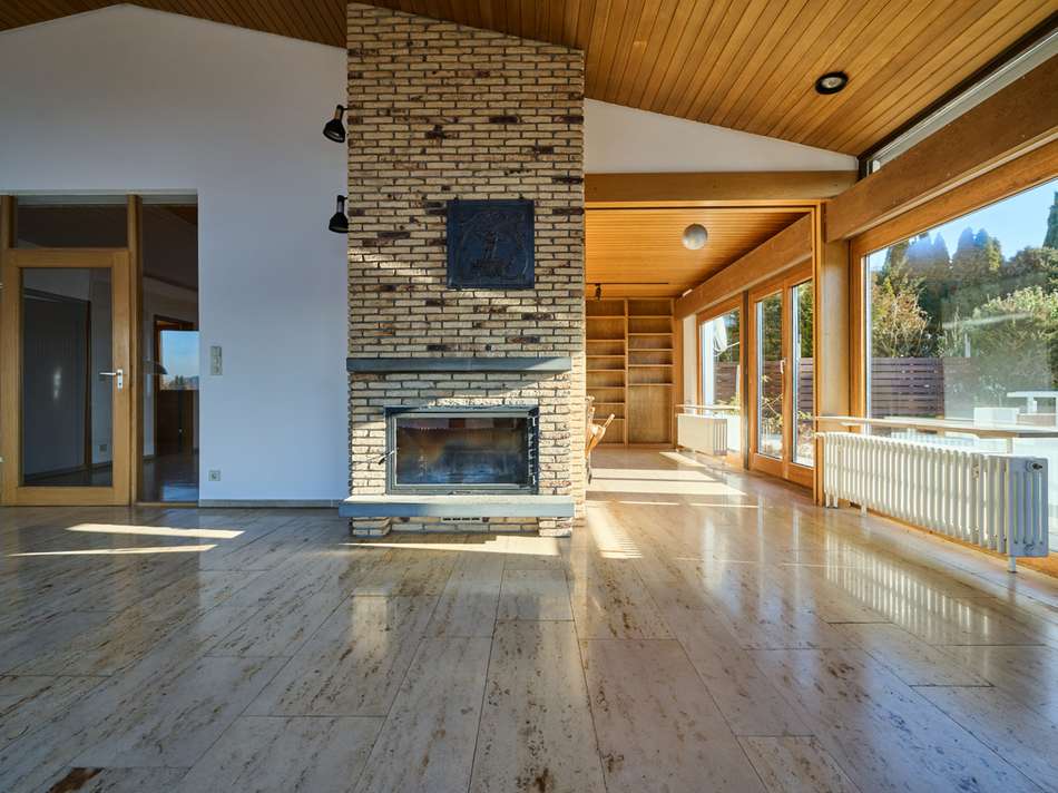 EG Wohnzimmer mit Kamin