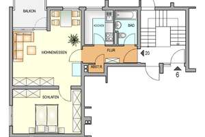 Tolle Aufteilung mit Balkon am Hackenberg – Bredestraße 6, 42897 Stadtgarten, Remscheid – Vorschaubild 5