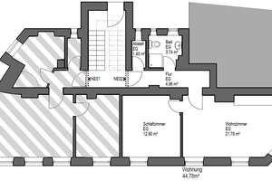 Stilvolle, sanierte und voll möblierte 2-Zimmer-Wohnung in zentraler Lage – Schloßstr. 61, 90478 Ludwigsfeld, Nürnberg – Vorschaubild 17