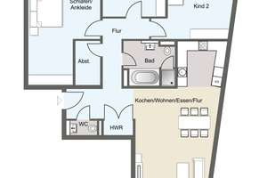 Columba64 – moderner, stadtnaher Neubau - 4 Zimmer mit Balkon – Die vollständige Adresse der Immobilie erhältst du vom Anbieter., 4317 Reudnitz-Thonberg, Leipzig – Vorschaubild 8