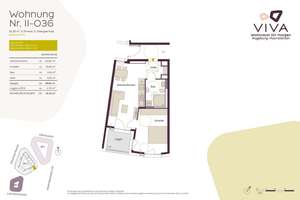 2-Zimmer-Apartment mit 51,32 m² – durchdacht für Homeoffice und Freizeit | 2. OG – Königsbrunner Straße 85, 86179 Haunstetten-Süd, Augsburg – Vorschaubild 8