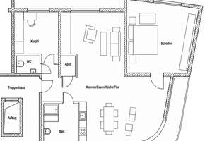 barrierefreies Wohnen 3-Zimmer-Wohnung mit BALKON, offene Küche, Lift – Bufleber Straße 2a, 99867 Gotha – Vorschaubild 13