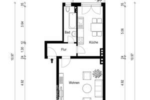 1-Raum-Wohnung in Stadtfeld – Röntgenstraße 15, 39108 Stadtfeld Ost, Magdeburg – Vorschaubild 4