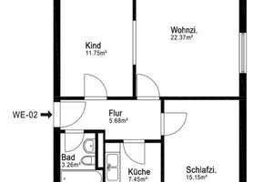 Helle 3 Zimmer Wohnung mit Einbauküche in Davenstedt – Muschelweg 7, 30455 Davenstedt, Hannover – Vorschaubild 11