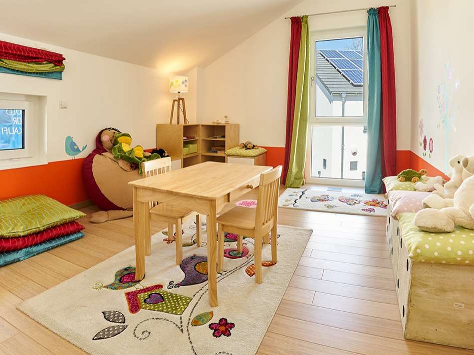Schlaf und Spielzimmer