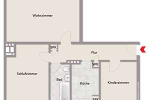Bremen-Hulsberg: gut geschnittene 3-Zimmer-Wohnung im 1. OG mit Loggia in ruhiger Sackgassenlage – Die vollständige Adresse der Immobilie erhältst du vom Anbieter., 28205 Hulsberg, Bremen – Vorschaubild 13