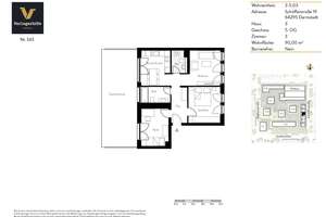Ideal für Paare oder Kleinfamilie! 3-Zimmer-Wohnung mit großer Dachterrasse! – Schöfferstraße 19, 64295 Darmstadt-West, Darmstadt – Vorschaubild 10