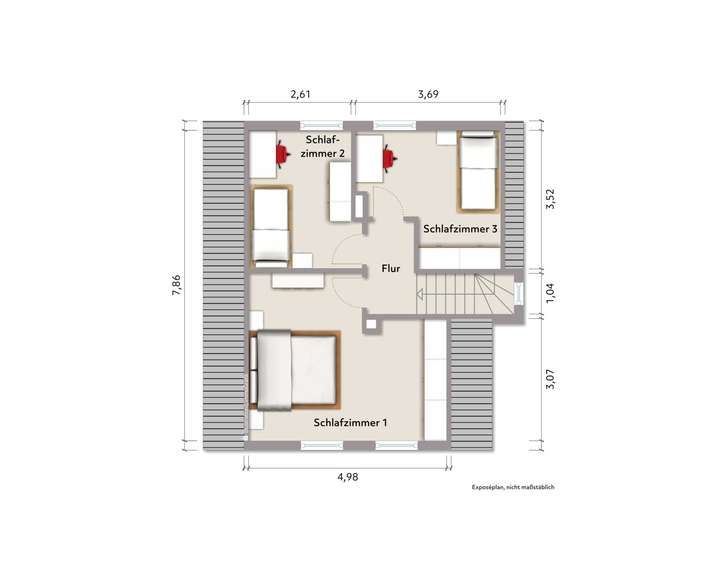 Grundriss Dachgeschoss (nicht 