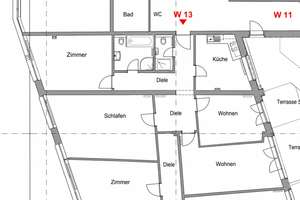 Perfekt für Familien*4-Zimmer-Wohnung mit Terrasse*Gartenblick*Aufzug*hohe Decken*EBK*2 Bäder* – 60487 Bockenheim, Frankfurt am Main – Vorschaubild 16