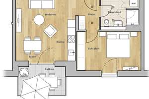 Neu: Gemütliche 2-Zimmer Wohnung in der grünen Ebene – 79114 Alt-Betzenhausen, Freiburg im Breisgau – Vorschaubild 4