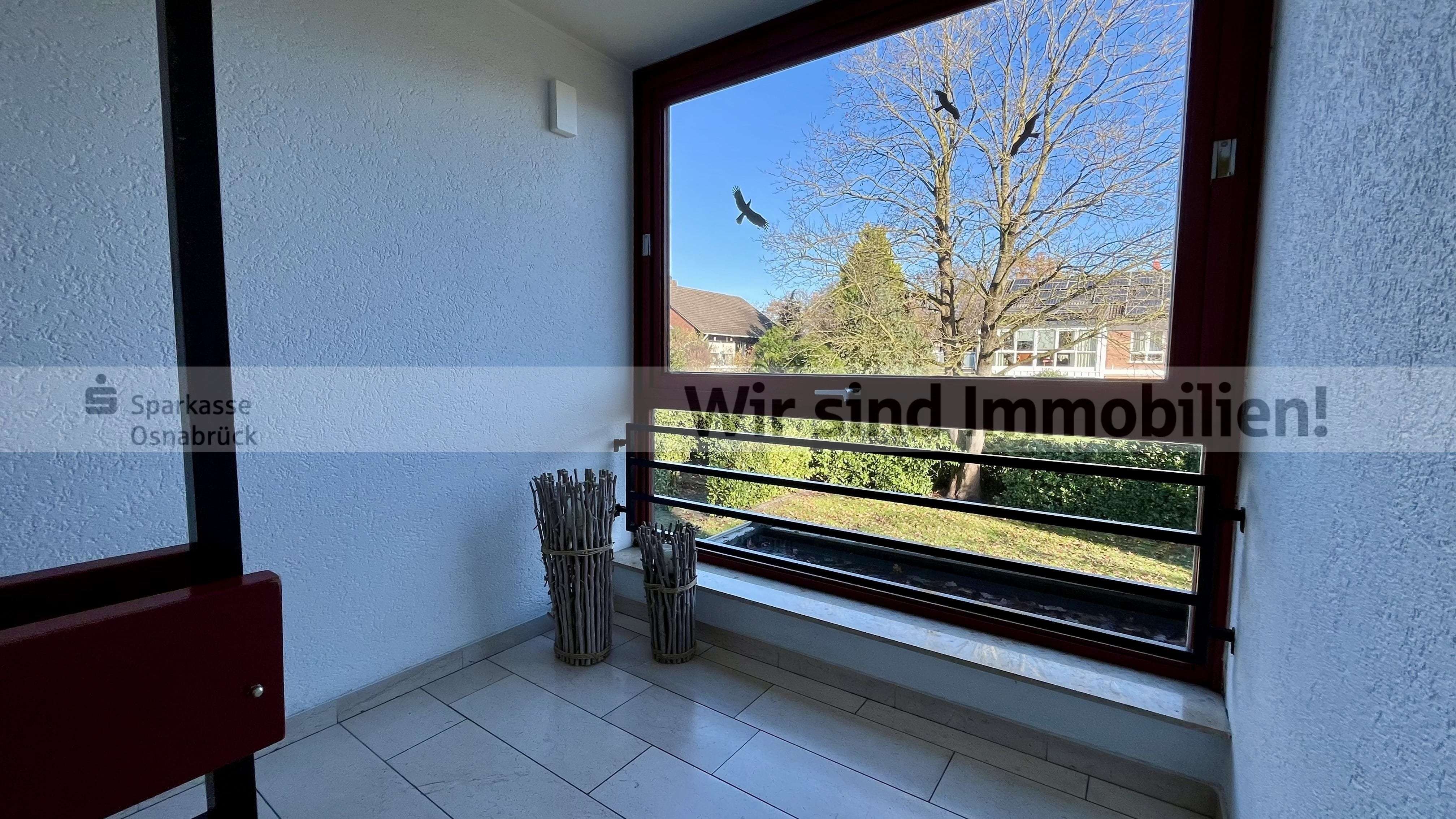 Immobilie in Wallenhorst - Balkon, Keller, Garage und Sitzecke im Garten - Bild 8