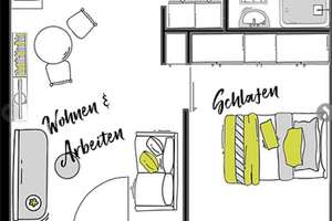 Moderne 1,5-Zimmer-Wohnung in Heidelberg – Zollhofgarten 6, 69115 Bahnstadt, Heidelberg – Vorschaubild 2