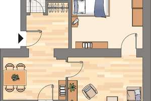 2-Zimmer-Wohnung im Erdgeschoss in Dortmund Bövinghausen – 44388 Bövinghausen, Dortmund – Vorschaubild 2
