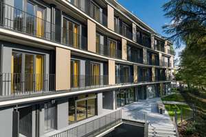 Voll möbliertes Studentenappartement mit Balkon, Duschbad und Küche in bester Lage am Lousberg. – Nizzaallee 34, 52072 Ponttor, Aachen – Vorschaubild 1