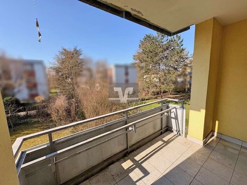 Blick von Ihrem Balkon in die 