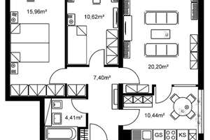 Modernisierte 3-Zimmer-Wohnung mit Balkon zu vermieten! – 60433 Frankfurter Berg, Frankfurt am Main – Vorschaubild 5
