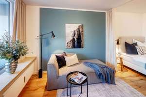 Bogenhausen: Hochwertig möbliertes Apartment im 13. OG - grandioser Fernblick – Die vollständige Adresse der Immobilie erhältst du vom Anbieter., 81925 Parkstadt, München – Vorschaubild 3