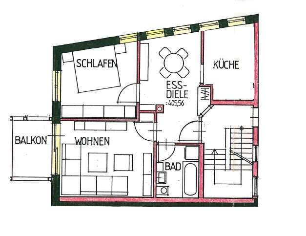 Grundriss Wohnung 3