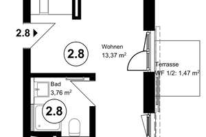 Neuwertige 20m² Wohnung mit Balkon in Augsburg-Oberhausen – Höchstetterstraße 20, 86154 Links der Wertach-Süd, Augsburg – Vorschaubild 10