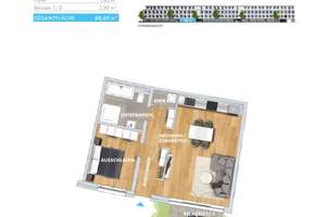*** NEUBAU inkl. Gartenoase * 2 Zimmer * EBK * Fußbodenheizung * 07/26 *** – Prager Straße 235-259, 4289 Probstheida, Leipzig – Vorschaubild 11