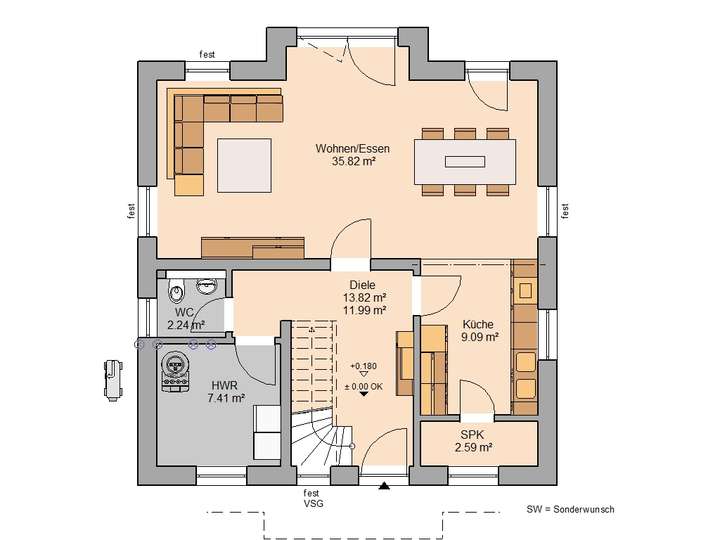 Grundriss Erdgeschoss