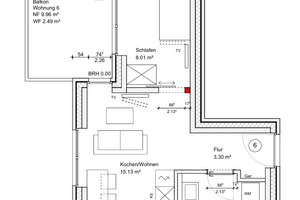 Attraktive 2-Zimmerwohnung in Oldenburg mit Balkon und Stellplatz! – Die vollständige Adresse der Immobilie erhältst du vom Anbieter., 26121 Ehnernviertel, Oldenburg (Oldenburg) – Vorschaubild 3