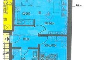 2 Zimmer Gohlis-Nord 52m² Dachgeschoss mit Balkon offene Küche