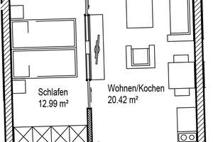 Nette Nachbarn gesucht: individuelle 2-Zimmer-Wohnung mit Eeinbauküche – Prager Straße 14, 4103 Zentrum-Südost, Leipzig – Vorschaubild 4