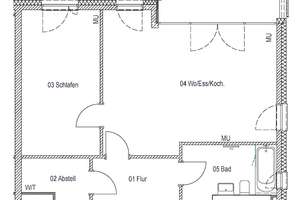 Sonnige Eleganz: Großzügige Etagenwohnung mit Balkon und offener Küche inkl. EBK – Athanasius-Kircher-Straße 13, 97074 Frauenland, Würzburg – Vorschaubild 7