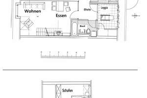 BENRATHER SCHLOßALLEE MAISIONETTE WOHNUNG MIT LOGGIA 4.OG OHNE LIFT GARAGE KÜCHENÜBERNAHME MÖGLICH – 40597 Benrath, Düsseldorf – Vorschaubild 16