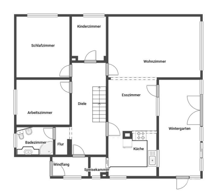 Grundriss Erdgeschoss