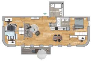 Wohnung mit Weitblick *  helle 5 Zimmer im DG * Balkon * Parkett * 2 Bäder *TG * EBK – Straße der Nationen 82, 9111 Zentrum, Chemnitz – Vorschaubild 16