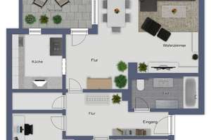 Attraktive Dachgeschosswohnung mit sonniger Terrasse und viel Platz zum Wohlfühlen – Die vollständige Adresse der Immobilie erhältst du vom Anbieter., 86154 Oberhausen-Nord, Augsburg – Vorschaubild 10