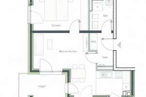 Teilmöblierte 2-Zimmer Wohnung im 1. OG mit Balkon in Allach – Am Kesselhaus 20, 80999 Untermenzing, München – Vorschaubild 17