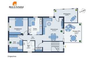 Wiesbaden Erbenheim: 2-Familien-Villa aus der Gründerzeit mit ca.1000m² Baugrundstück! B-Plan! – Wiesbaden – Vorschaubild 3